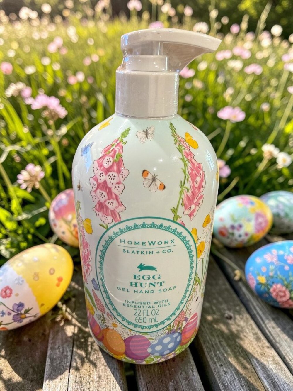 Slatkin & Co. HomeWorx "Egg Hunt" Gel Hand Soap - NEW